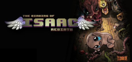 The Binding of Isaac: Rebirth — roguelike dungeon gameplay with Isaac fighting monsters
